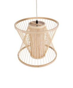 GLOBOSTAR® HIBISCUS 01632 Boho Κρεμαστό Φωτιστικό Οροφής με Ντουί 1 x E27 AC 220-240V IP20 - Μπεζ - Μ35 x Π35 x Y30cm 18 01632 8