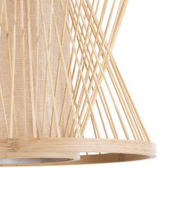 GLOBOSTAR® HIBISCUS 01632 Boho Κρεμαστό Φωτιστικό Οροφής με Ντουί 1 x E27 AC 220-240V IP20 - Μπεζ - Μ35 x Π35 x Y30cm 19 01632 9