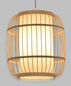 GloboStar® GLOBOSTAR® HIBISCUS 01633 Boho Κρεμαστό Φωτιστικό Οροφής με Ντουί 1 x E27 AC 220-240V IP20 - Μπεζ - Μ26 x Π26 x Y32cm