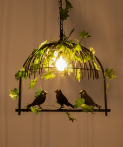 Alternative view of GLOBOSTAR® NEST 01640 Vintage Κρεμαστό Φωτιστικό Οροφής με Ντουί 1 x E27 AC 220-240V IP20 - Μαύρο & Πράσινο - Μ48 x Π38 x Υ40cm