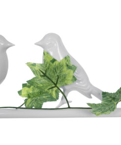 GLOBOSTAR® NEST 01641 Vintage Κρεμαστό Φωτιστικό Οροφής με Ντουί 1 x E27 AC 220-240V IP20 - Λευκό & Πράσινο - Μ48 x Π38 x Y40cm 26 01641 13