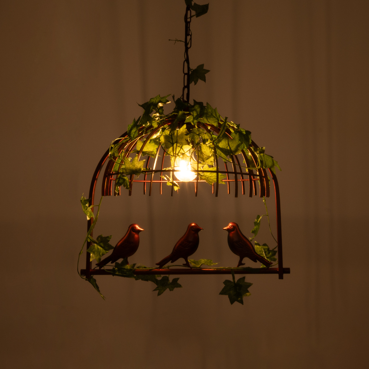 GLOBOSTAR® NEST 01642 Vintage Κρεμαστό Φωτιστικό Οροφής με Ντουί 1 x E27 AC 220-240V IP20 - Χάλκινο & Πράσινο - Μ48 x Π38 x Y40cm 4 GLOBOSTAR® NEST 01642 Vintage Κρεμαστό Φωτιστικό Οροφής με Ντουί 1 x E27 AC 220-240V IP20 - Χάλκινο & Πράσινο - Μ48 x Π38 x Y40cm - Image 2