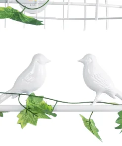 GLOBOSTAR® NEST 01644 Vintage Κρεμαστό Φωτιστικό Οροφής με Ντουί 2 x E27 AC 220-240V IP20 - Λευκό & Πράσινο - Μ73.6 x Π37.5 x Y38cm 21 01644 8