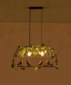 Alternative view of GLOBOSTAR® NEST 01645 Vintage Κρεμαστό Φωτιστικό Οροφής με Ντουί 2 x E27 AC 220-240V IP20 - Χάλκινο & Πράσινο - Μ73.6 x Π37.5 x Y38.5cm