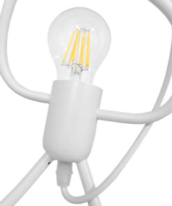 Alternative view of GLOBOSTAR® LITTLE MAN 01651 Μοντέρνο Κρεμαστό Φωτιστικό Οροφής με Ντουί 1 x E27 AC 220-240V IP20 - Λευκό - Μ20 x Π20 x Υ40cm