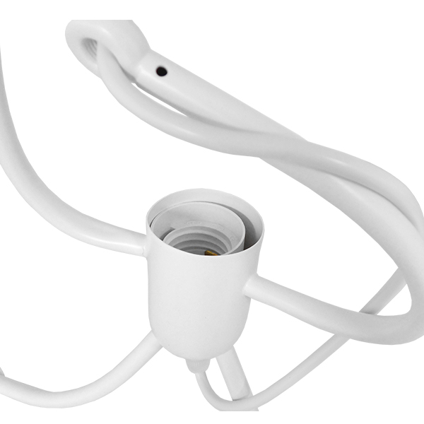 GLOBOSTAR® LITTLE MAN 01651 Μοντέρνο Κρεμαστό Φωτιστικό Οροφής με Ντουί 1 x E27 AC 220-240V IP20 - Λευκό - Μ20 x Π20 x Υ40cm 5 GLOBOSTAR® LITTLE MAN 01651 Μοντέρνο Κρεμαστό Φωτιστικό Οροφής με Ντουί 1 x E27 AC 220-240V IP20 - Λευκό - Μ20 x Π20 x Υ40cm - Image 3