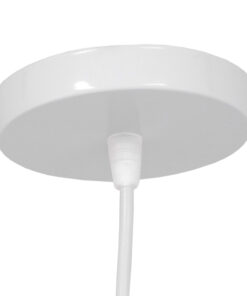 GLOBOSTAR® LITTLE MAN 01651 Μοντέρνο Κρεμαστό Φωτιστικό Οροφής με Ντουί 1 x E27 AC 220-240V IP20 - Λευκό - Μ20 x Π20 x Υ40cm 12 01651 6