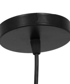 GLOBOSTAR® LITTLE MAN 01652 Μοντέρνο Κρεμαστό Φωτιστικό Οροφής με Ντουί 1 x E27 AC 220-240V IP20 - Μαύρο - Μ20 x Π20 x Υ40cm 12 01652 6