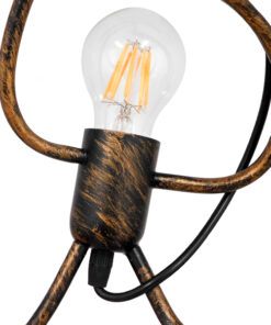 Alternative view of GLOBOSTAR® LITTLE MAN 01653 Μοντέρνο Κρεμαστό Φωτιστικό Οροφής με Ντουί 1 x E27 AC 220-240V IP20 - Χάλκινο - Μ20 x Π20 x Υ40cm