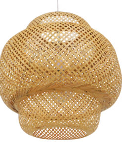 GLOBOSTAR® MALDIVES 01657 Boho Κρεμαστό Φωτιστικό Οροφής με Ντουί 1 x E27 AC 220-240V IP20 - Μπεζ - Μ56 x Π56 x Υ54cm 15 01657 6