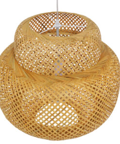 GLOBOSTAR® MALDIVES 01657 Boho Κρεμαστό Φωτιστικό Οροφής με Ντουί 1 x E27 AC 220-240V IP20 - Μπεζ - Μ56 x Π56 x Υ54cm 16 01657 7