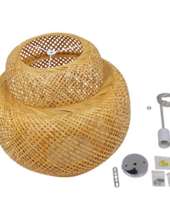 GLOBOSTAR® MALDIVES 01657 Boho Κρεμαστό Φωτιστικό Οροφής με Ντουί 1 x E27 AC 220-240V IP20 - Μπεζ - Μ56 x Π56 x Υ54cm 18 01657 9