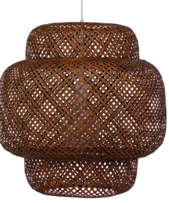 GLOBOSTAR® MALDIVES 01658 Boho Κρεμαστό Φωτιστικό Οροφής με Ντουί 1 x E27 AC 220-240V IP20 - Καφέ - Μ56 x Π56 x Υ54cm 13 01658 4