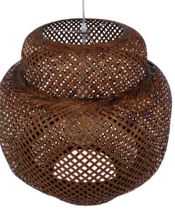 GLOBOSTAR® MALDIVES 01658 Boho Κρεμαστό Φωτιστικό Οροφής με Ντουί 1 x E27 AC 220-240V IP20 - Καφέ - Μ56 x Π56 x Υ54cm 16 01658 7