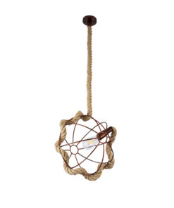 GLOBOSTAR® BRADLEY 01660 Vintage Κρεμαστό Φωτιστικό Οροφής με Ντουί 1 x E27 AC 220-240V IP20 - Μπεζ, Πράσινο & Χάλκινο - Μ33 x Π33 x Y33cm 19 01660 7