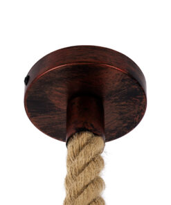 GLOBOSTAR® BRADLEY 01661 Vintage Κρεμαστό Φωτιστικό Οροφής με Ντουί 1 x E27 AC 220-240V IP20 - Μπεζ, Πράσινο & Χάλκινο - Μ42 x Π42 x Y42cm 24 01661 11