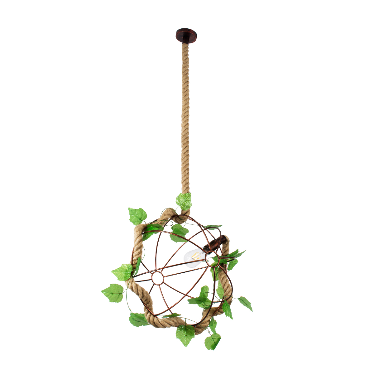 GLOBOSTAR® BRADLEY 01661 Vintage Κρεμαστό Φωτιστικό Οροφής με Ντουί 1 x E27 AC 220-240V IP20 - Μπεζ, Πράσινο & Χάλκινο - Μ42 x Π42 x Y42cm 7 GLOBOSTAR® BRADLEY 01661 Vintage Κρεμαστό Φωτιστικό Οροφής με Ντουί 1 x E27 AC 220-240V IP20 - Μπεζ, Πράσινο & Χάλκινο - Μ42 x Π42 x Y42cm - Image 5