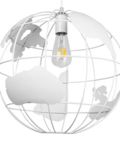 Alternative view of GLOBOSTAR® EARTH 01664 Vintage Κρεμαστό Φωτιστικό Οροφής με Ντουί 1 x E27 AC 220-240V IP20 - Λευκό - Μ40 x Π40 x Y40cm