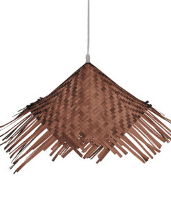 Alternative view of GLOBOSTAR® RICEHAT 01667 Boho Κρεμαστό Φωτιστικό Οροφής με Ντουί 1 x E27 AC 220-240V IP20 - Καφέ - Μ70 x Π70 x Y25cm