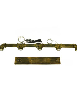 GLOBOSTAR® CANAL 01669 Vintage Κρεμαστό Φωτιστικό Οροφής με Ντουί 5 x E27 AC 220-240V IP20 - Μπρούτζινο - Μ92 x Π5 x Y8cm 15 01669 8