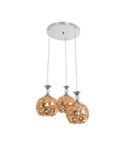 Διάφανο & Ασημί - Μ46 x Π46 x Y23cm