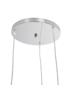 GLOBOSTAR® BOUQUET 01670 Μοντέρνο Κρεμαστό Φωτιστικό Οροφής με Ντουί 3 x E27 AC 220-240V IP20 - Χρυσό, Διάφανο & Ασημί - Μ46 x Π46 x Y23cm 18 01670 9