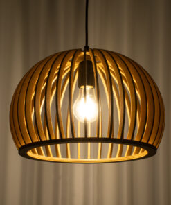 Alternative view of GLOBOSTAR® SCANDINAVIA 01698 Μοντέρνο Κρεμαστό Φωτιστικό Οροφής με Ντουί 1 x E27 AC 220-240V IP20 - Μπεζ - Μ33 x Π33 x Υ20cm