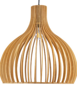 GLOBOSTAR® SCANDINAVIA 01701 Boho Κρεμαστό Φωτιστικό Οροφής με Ντουί 1 x E27 AC 220-240V IP20 - Μπεζ Καφέ - Μ45 x Π45 x Υ45cm 16 01701 4