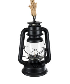 GLOBOSTAR® BARBAROSSA 01704 Vintage Κρεμαστό Φωτιστικό Οροφής με Ντουί 1 x E27 AC 220-240V IP20 - Μαύρο, Μπεζ & Διάφανο - Μ18 x Π18 x Υ28cm 15 01704 6