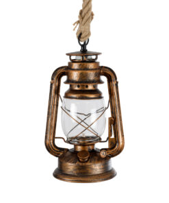 GLOBOSTAR® BARBAROSSA 01706 Vintage Κρεμαστό Φωτιστικό Οροφής με Ντουί 1 x E27 AC 220-240V IP20 - Χάλκινο Εφέ Σκουριάς - Μ18 x Π18 x Υ28cm 15 01706 6