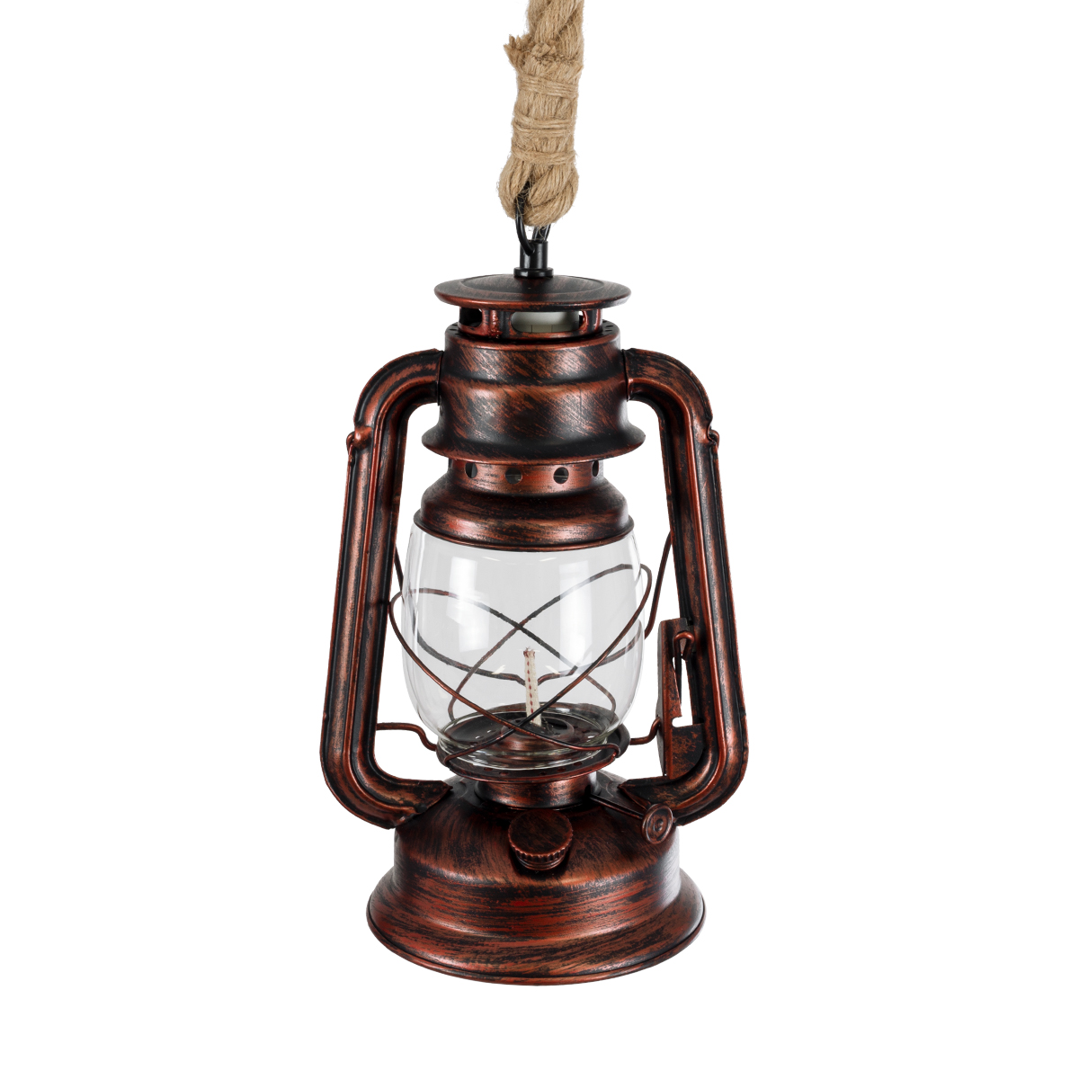 GLOBOSTAR® BARBAROSSA 01707 Vintage Κρεμαστό Φωτιστικό Οροφής με Ντουί 1 x E27 AC 220-240V IP20 - Χάλκινο, Μπεζ & Διάφανο - Μ18 x Π18 x Υ28cm 7 GLOBOSTAR® BARBAROSSA 01707 Vintage Κρεμαστό Φωτιστικό Οροφής με Ντουί 1 x E27 AC 220-240V IP20 - Χάλκινο, Μπεζ & Διάφανο - Μ18 x Π18 x Υ28cm - Image 5