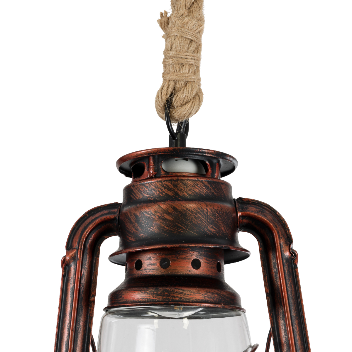 GLOBOSTAR® BARBAROSSA 01707 Vintage Κρεμαστό Φωτιστικό Οροφής με Ντουί 1 x E27 AC 220-240V IP20 - Χάλκινο, Μπεζ & Διάφανο - Μ18 x Π18 x Υ28cm 8 GLOBOSTAR® BARBAROSSA 01707 Vintage Κρεμαστό Φωτιστικό Οροφής με Ντουί 1 x E27 AC 220-240V IP20 - Χάλκινο, Μπεζ & Διάφανο - Μ18 x Π18 x Υ28cm - Image 6