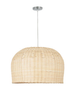 GLOBOSTAR® BERMUDA 01709 Boho Κρεμαστό Φωτιστικό Οροφής με Ντουί 1 x E27 AC 220-240V IP20 - Μπεζ - Μ50 x Π50 x Y34cm 13 01709 3