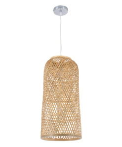 GLOBOSTAR® CALERO 01710 Boho Κρεμαστό Φωτιστικό Οροφής με Ντουί 1 x E27 AC 220-240V IP20 - Μπεζ - Μ25 x Π25 x Υ50cm 15 01710 3