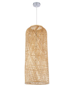 GLOBOSTAR® CALERO 01711 Boho Κρεμαστό Φωτιστικό Οροφής με Ντουί 1 x E27 AC 220-240V IP20 - Μπεζ - Μ30 x Π30 x Υ70cm 15 01711 3