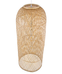 GLOBOSTAR® CALERO 01712 Boho Κρεμαστό Φωτιστικό Οροφής με Ντουί 1 x E27 AC 220-240V IP20 - Μπεζ - Μ40 x Π40 x Υ90cm 18 01712 6