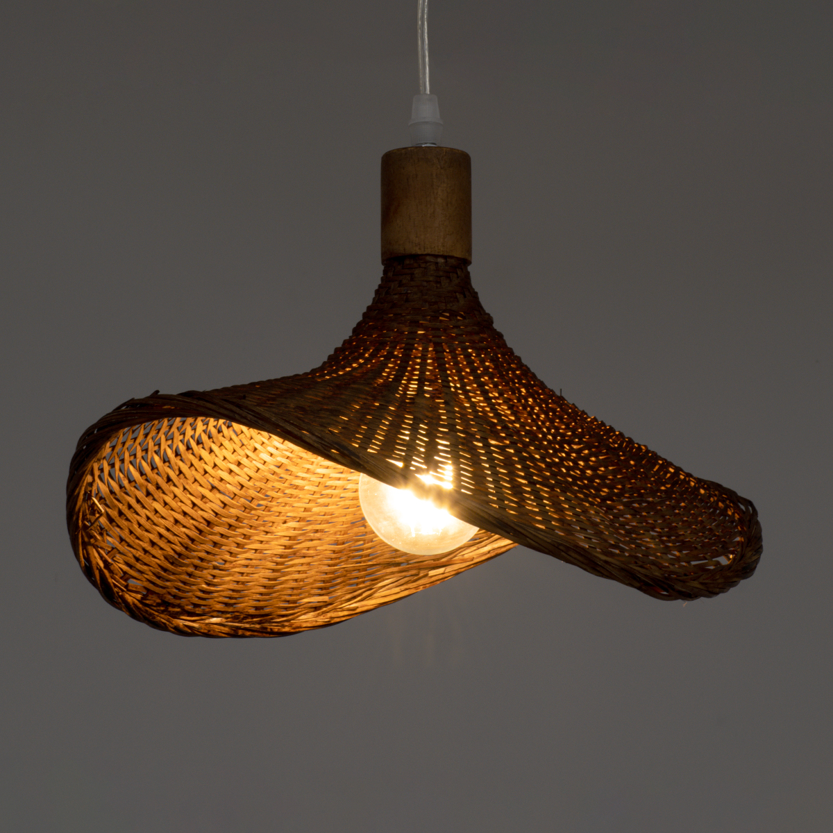 GLOBOSTAR® CUBA 01716 Boho Κρεμαστό Φωτιστικό Οροφής με Ντουί 1 x E27 AC 220-240V IP20 - Καφέ - Μ33 x Π33 x Υ25cm 4 GLOBOSTAR® CUBA 01716 Boho Κρεμαστό Φωτιστικό Οροφής με Ντουί 1 x E27 AC 220-240V IP20 - Καφέ - Μ33 x Π33 x Υ25cm - Image 2