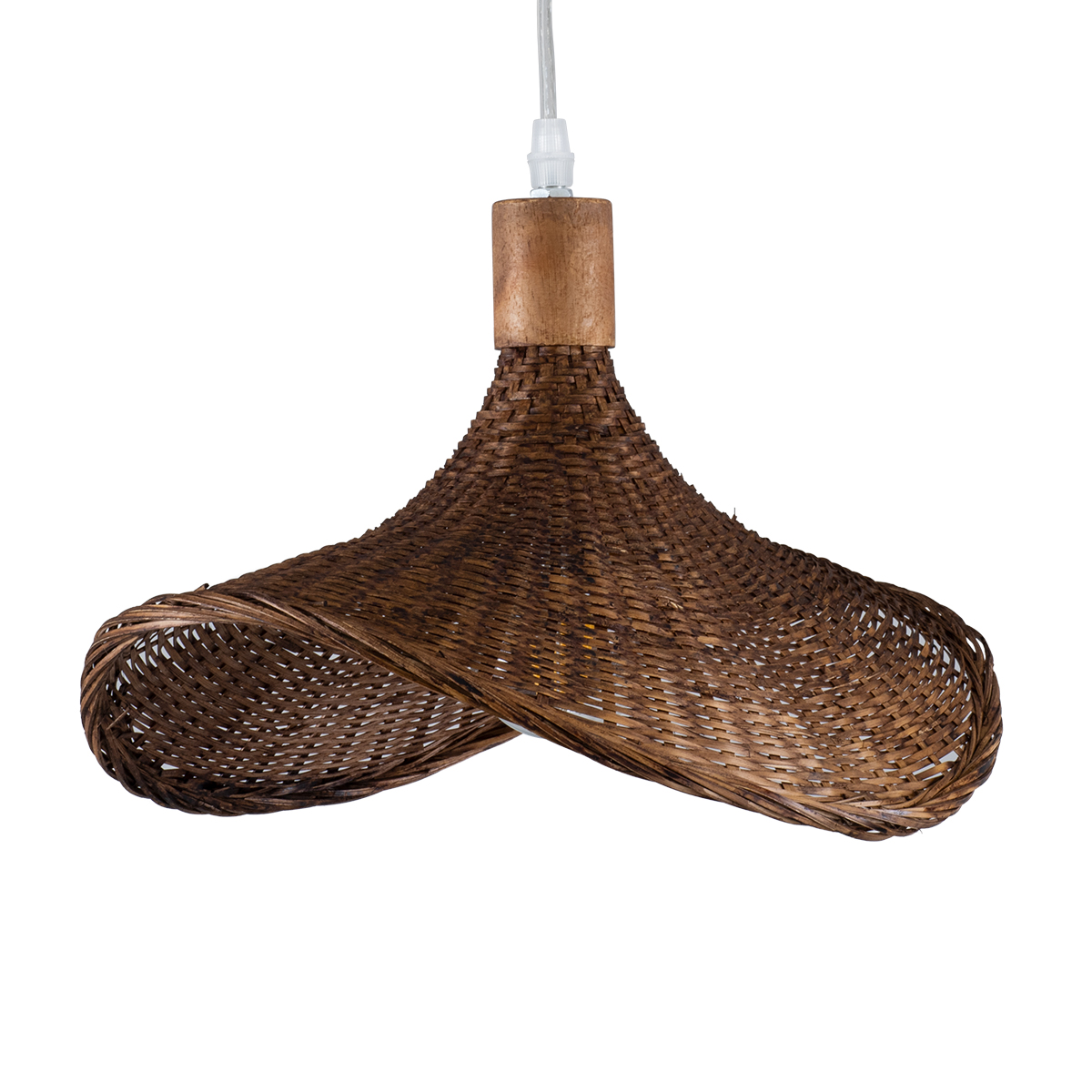 GLOBOSTAR® CUBA 01716 Boho Κρεμαστό Φωτιστικό Οροφής με Ντουί 1 x E27 AC 220-240V IP20 - Καφέ - Μ33 x Π33 x Υ25cm 6 GLOBOSTAR® CUBA 01716 Boho Κρεμαστό Φωτιστικό Οροφής με Ντουί 1 x E27 AC 220-240V IP20 - Καφέ - Μ33 x Π33 x Υ25cm - Image 4