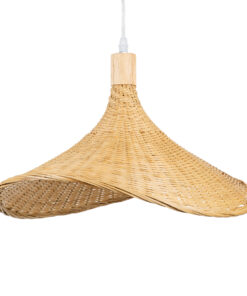 GLOBOSTAR® CUBA 01717 Boho Κρεμαστό Φωτιστικό Οροφής με Ντουί 1 x E27 AC 220-240V IP20 - Μπεζ - Μ43 x Π43 x Υ30cm 17 01717 4