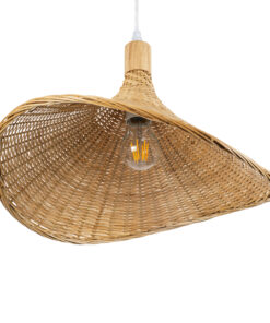 GLOBOSTAR® CUBA 01717 Boho Κρεμαστό Φωτιστικό Οροφής με Ντουί 1 x E27 AC 220-240V IP20 - Μπεζ - Μ43 x Π43 x Υ30cm 18 01717 5