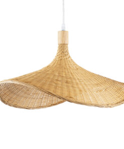 GLOBOSTAR® CUBA 01719 Boho Κρεμαστό Φωτιστικό Οροφής με Ντουί 1 x E27 AC 220-240V IP20 - Μπεζ - Μ53 x Π53 x Υ30cm 17 01719 4