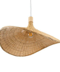 GLOBOSTAR® CUBA 01719 Boho Κρεμαστό Φωτιστικό Οροφής με Ντουί 1 x E27 AC 220-240V IP20 - Μπεζ - Μ53 x Π53 x Υ30cm 18 01719 5