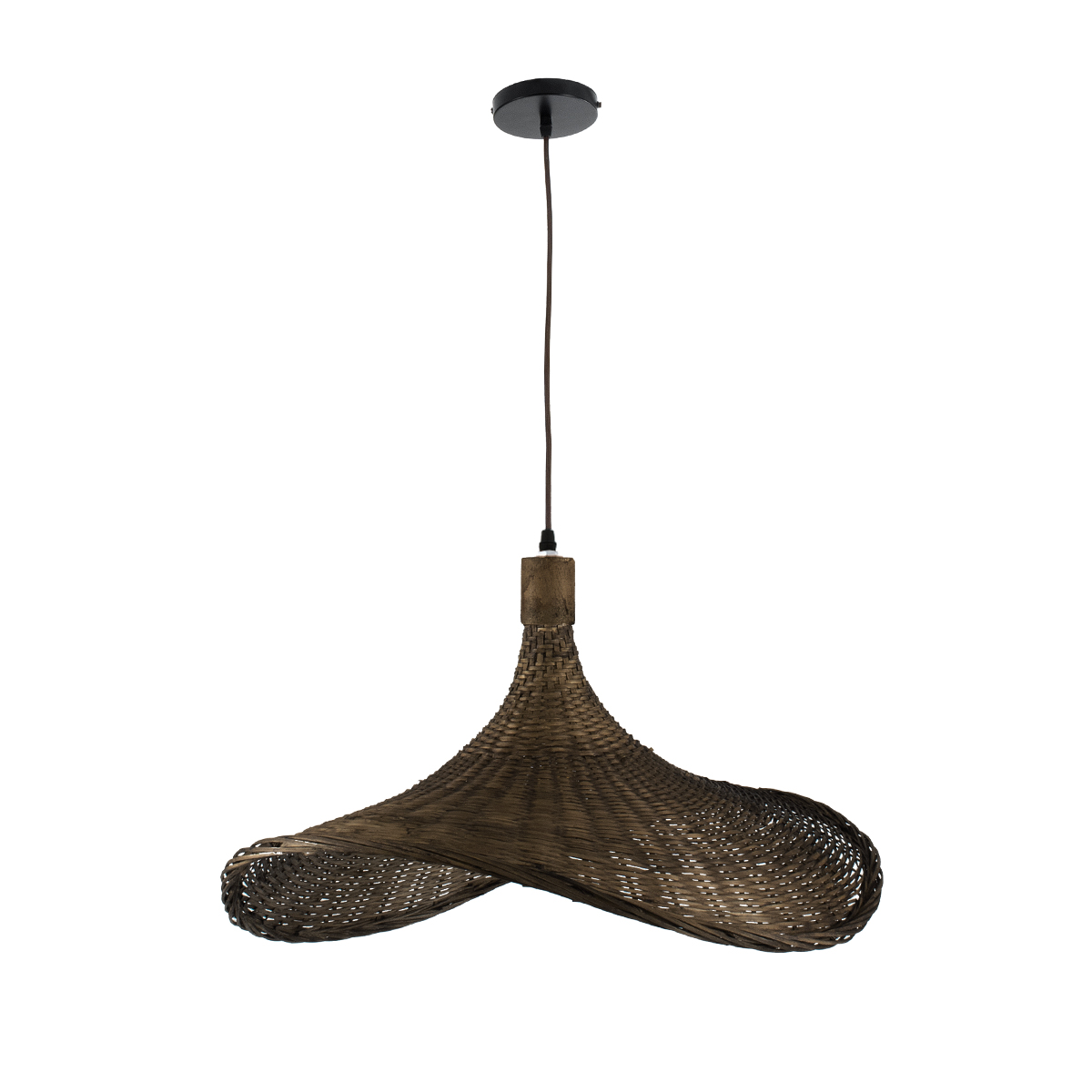 GLOBOSTAR® CUBA 01720 Boho Κρεμαστό Φωτιστικό Οροφής με Ντουί 1 x E27 AC 220-240V IP20 - Καφέ - Μ53 x Π53 x Υ30cm 5 GLOBOSTAR® CUBA 01720 Boho Κρεμαστό Φωτιστικό Οροφής με Ντουί 1 x E27 AC 220-240V IP20 - Καφέ - Μ53 x Π53 x Υ30cm - Image 3