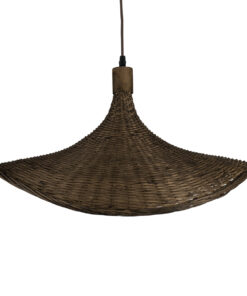 GLOBOSTAR® CUBA 01720 Boho Κρεμαστό Φωτιστικό Οροφής με Ντουί 1 x E27 AC 220-240V IP20 - Καφέ - Μ53 x Π53 x Υ30cm 20 01720 07