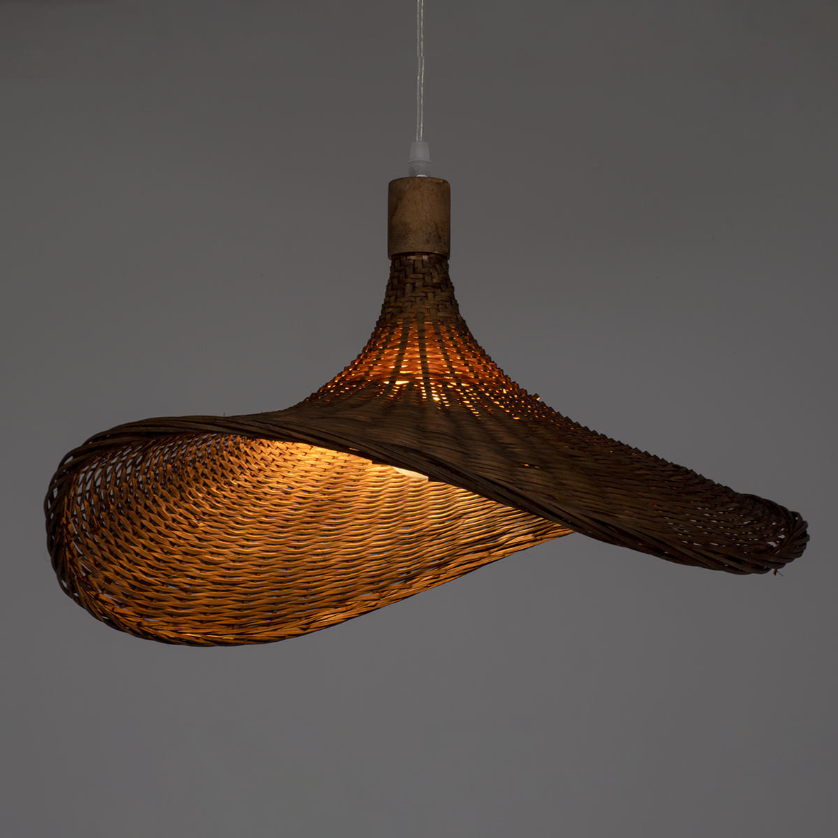 GLOBOSTAR® CUBA 01720 Boho Κρεμαστό Φωτιστικό Οροφής με Ντουί 1 x E27 AC 220-240V IP20 - Καφέ - Μ53 x Π53 x Υ30cm 4 GLOBOSTAR® CUBA 01720 Boho Κρεμαστό Φωτιστικό Οροφής με Ντουί 1 x E27 AC 220-240V IP20 - Καφέ - Μ53 x Π53 x Υ30cm - Image 2