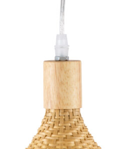 GLOBOSTAR® CUBA 01721 Boho Κρεμαστό Φωτιστικό Οροφής με Ντουί 1 x E27 AC 220-240V IP20 - Μπεζ - Μ63 x Π63 x Υ32cm 22 01721 9