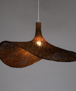 Alternative view of GLOBOSTAR® CUBA 01722 Boho Κρεμαστό Φωτιστικό Οροφής με Ντουί 1 x E27 AC 220-240V IP20 - Καφέ - Μ63 x Π63 x Υ32cm