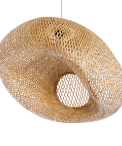 GLOBOSTAR® CARIBBEAN 01724 Boho Κρεμαστό Φωτιστικό Οροφής με Ντουί 1 x E27 AC 220-240V IP20 - Μπεζ - Μ60 x Π60 x Υ38cm 16 01724 6