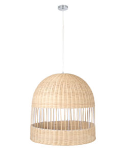 GLOBOSTAR® LUCIA 01726 Boho Κρεμαστό Φωτιστικό Οροφής με Ντουί 1 x E27 AC 220-240V IP20 - Μπεζ - Μ60 x Π60 x Y60cm 15 01726 3