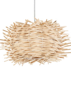 GLOBOSTAR® MINORCA 01729 Boho Κρεμαστό Φωτιστικό Οροφής με Ντουί 1 x E27 AC 220-240V IP20 - Μπεζ - Μ30 x Π30 x Υ18cm 17 01729 5